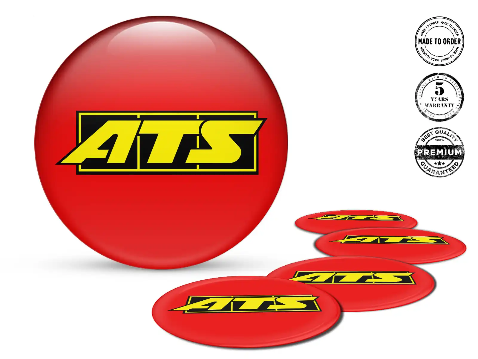 ATS Sticker Dome Style Premium Wheel Logos